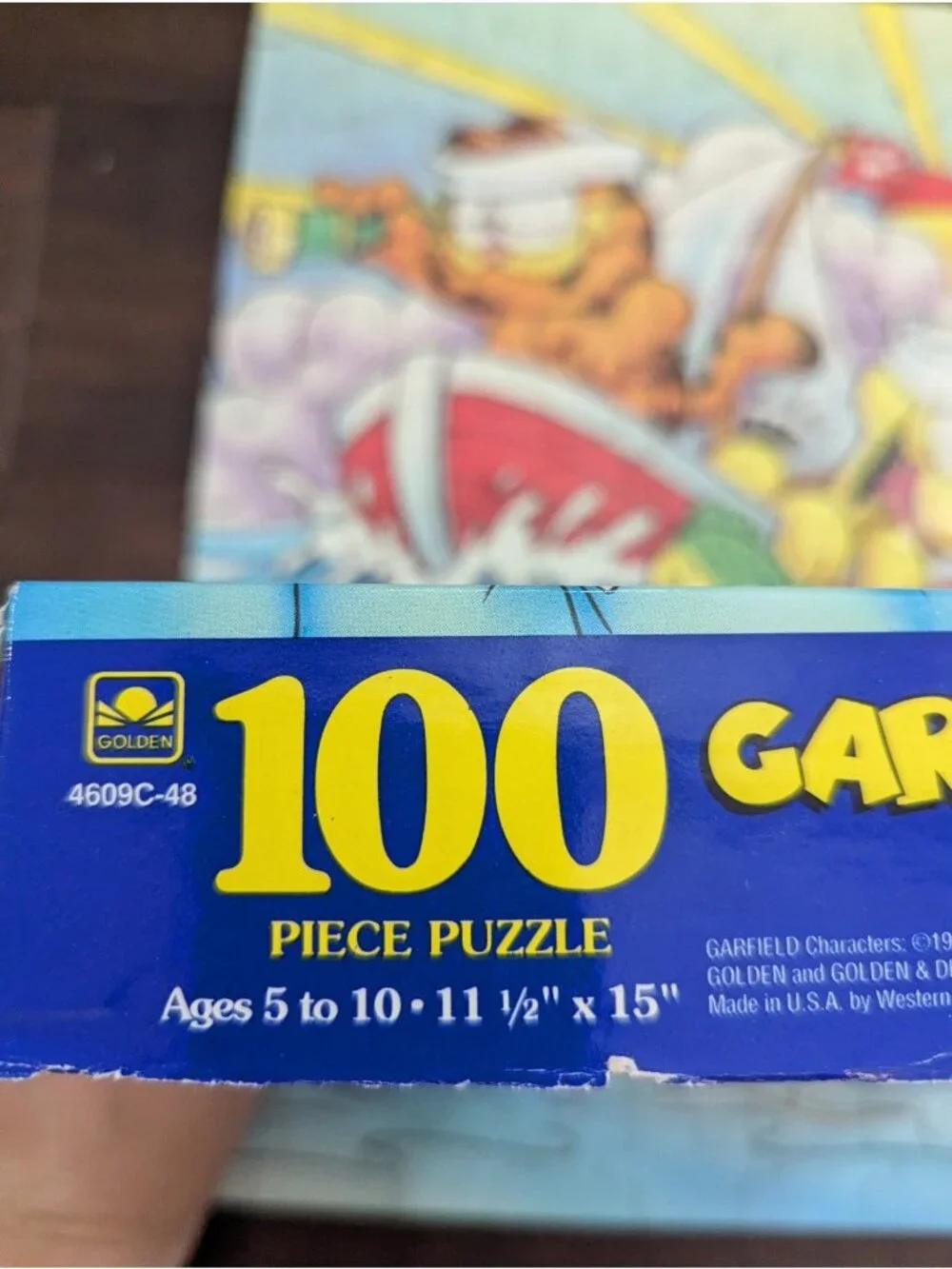 Lot of 3 Vintage Boys Jigsaw Puzzles Complete MB Garfield Batman Pinocchio
